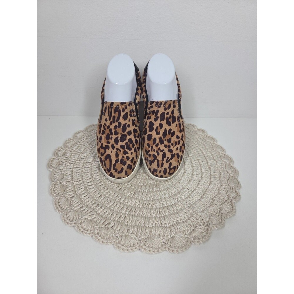Dr Scholls Leopard Chic Print Slip On Sneakers Be Free Energy Tech Sz 7 Comfort